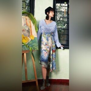 Van Gogh Painting Print Skirt